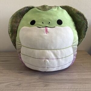 Rare squishmallow 16-18"King Cobra Snake Khaled Holographic Iridescent Scale NWT